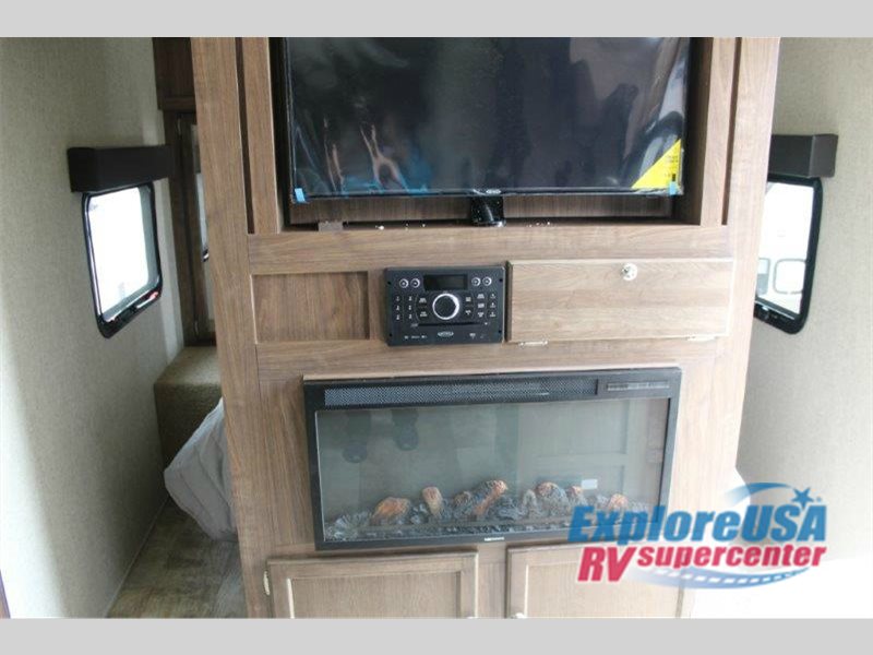 Palomino Solaire Sale Travel Trailer fireplace